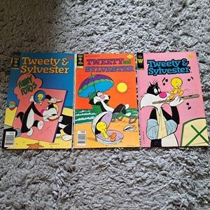 Tweety and Sylvester Comic Book gold key vintage Set of 3